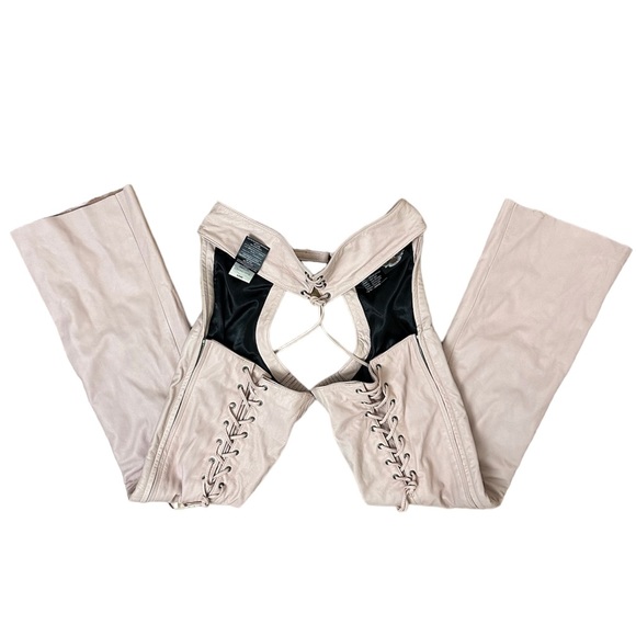 {Harley Davidson} Pink leather vintage chaps - Picture 1 of 5